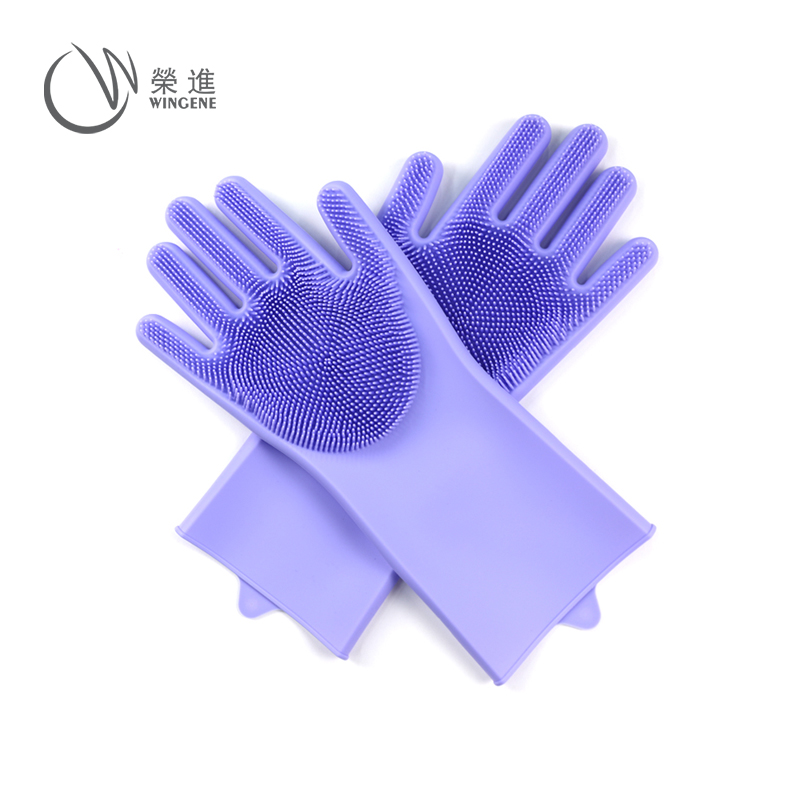 爆款洗碗刷硅胶手套|防烫隔热耐高温微波