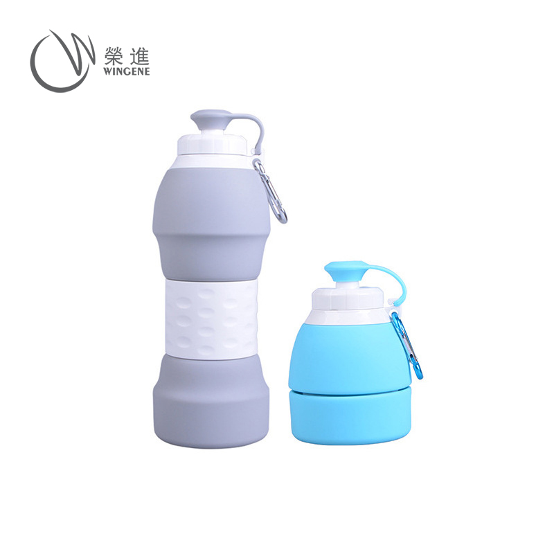 硅胶折叠水瓶|硅胶折叠水瓶定制-荣进硅