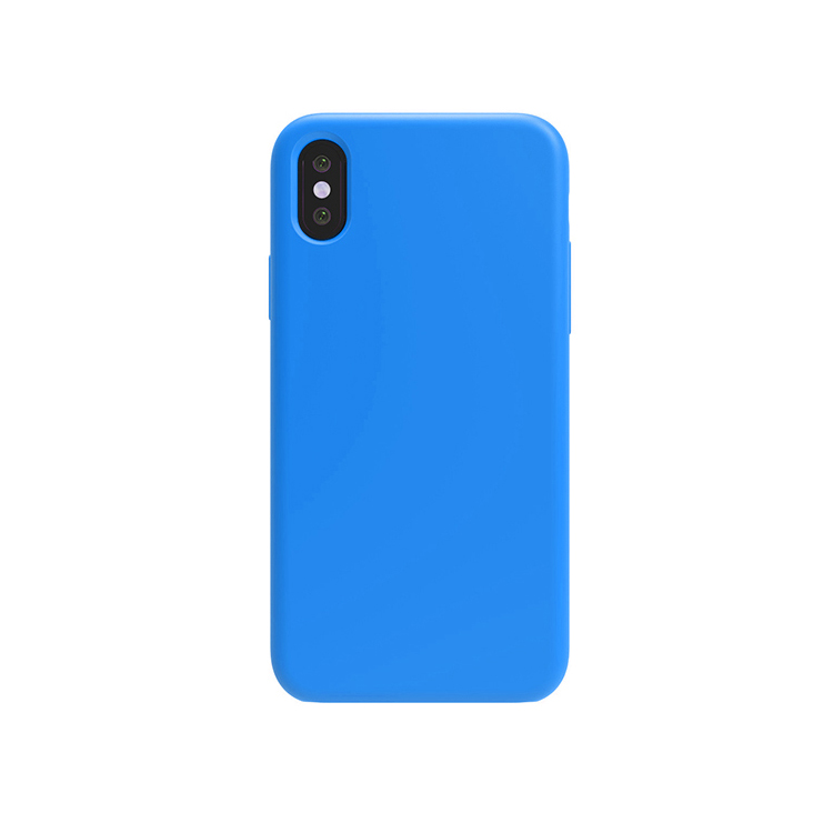 蓝色苹果手机硅胶保护套