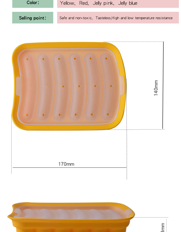 香肠烘焙硅胶模具详情展示图2